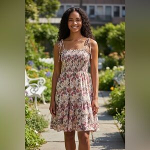 Rays for Days, Emma Mini Dress, Floral Crepe. NWOT , Size S | 0207